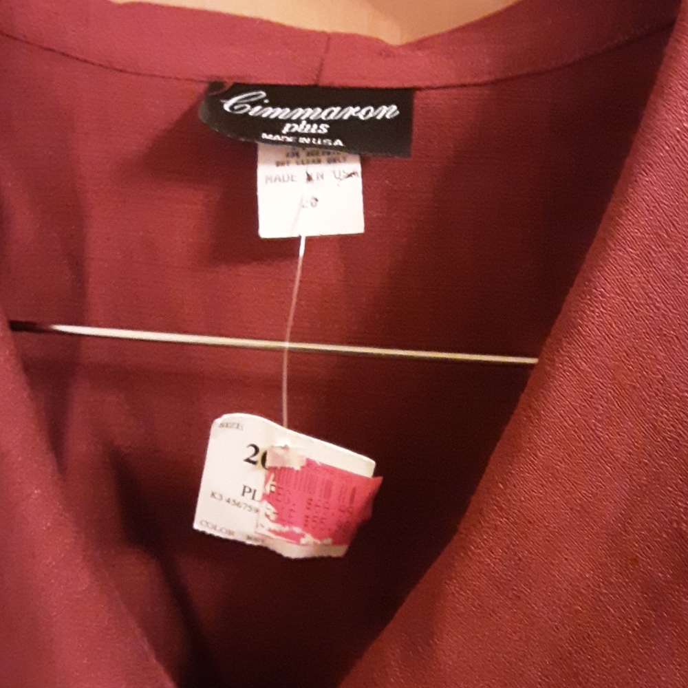 Cimmaron rust color button down shirt size 20 - Picture 3 of 4